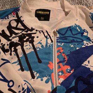 HONDYNASTY brand clothing multicolored zipper jacket.